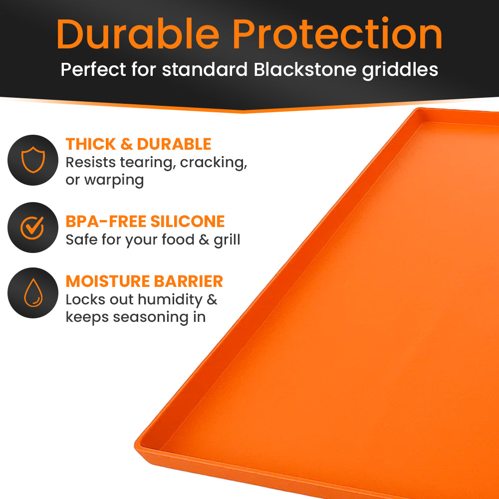 GriddleMATe Silicone Griddle Mat for 36" Blackstone Griddles (Orange)