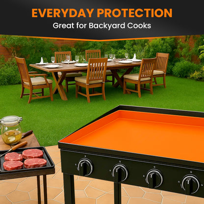 GriddleMATe Silicone Griddle Mat for 36" Blackstone Griddles (Orange)