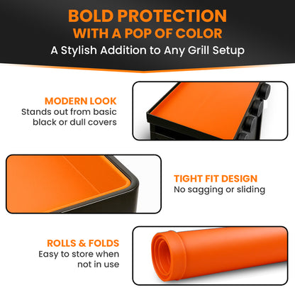 GriddleMATe Silicone Griddle Mat for 36" Blackstone Griddles (Orange)