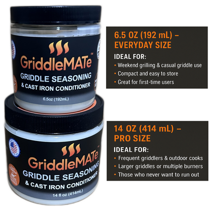 GriddleMATe Griddle Seasoning Wax – 14 oz